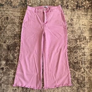 Zenana Outfitters Pink Flare Jeans
